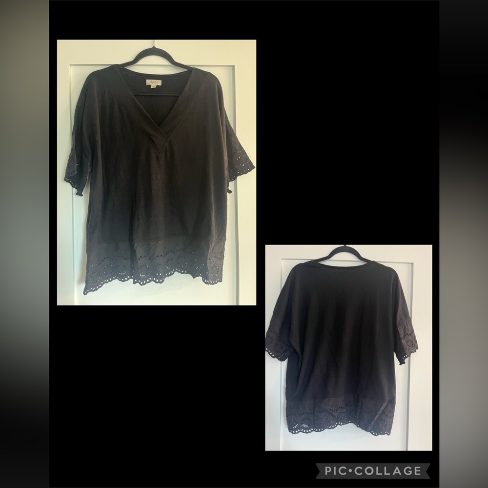 Style & Co Tunic Top with Lace Accent